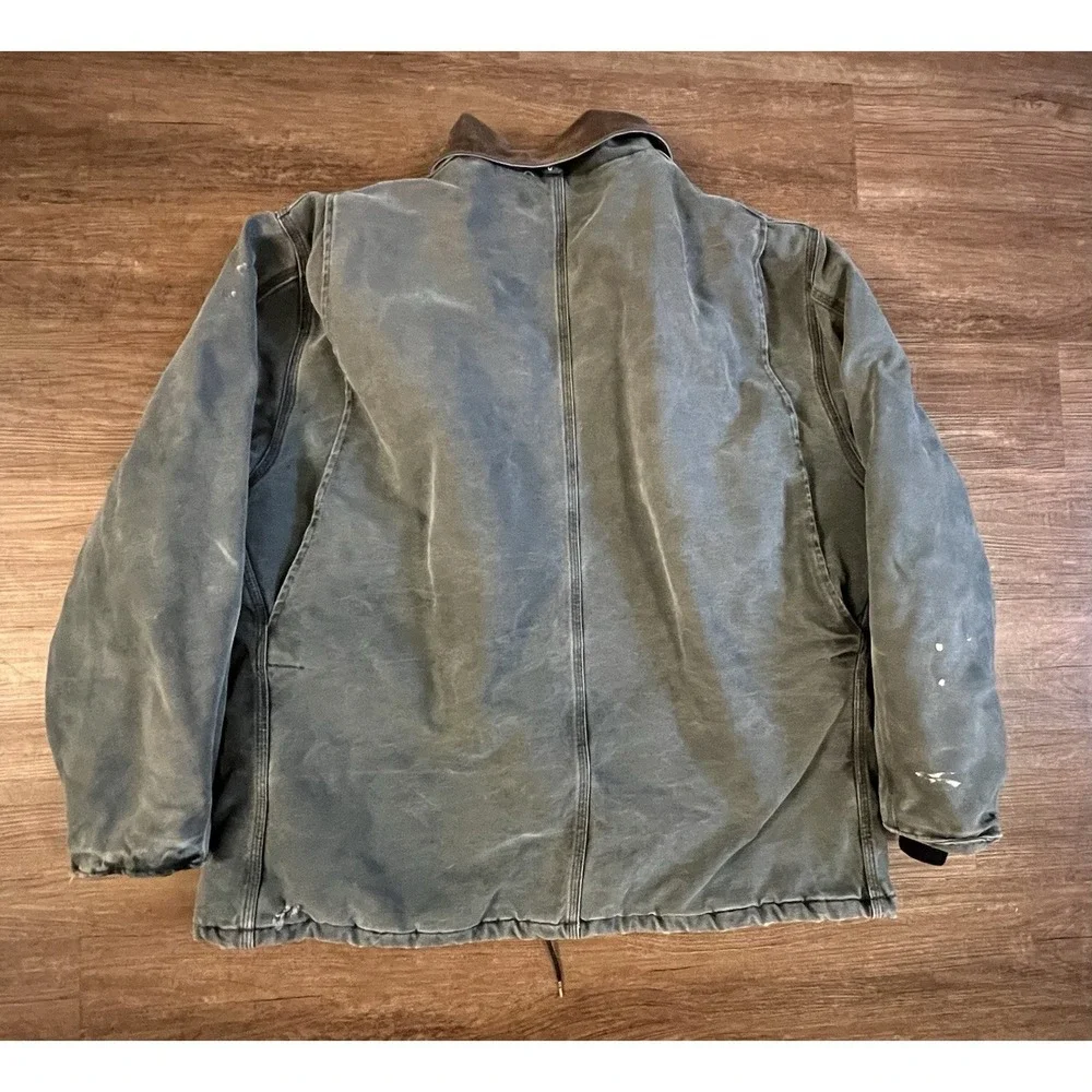 Vintage Carhartt Arctic Mens XXL Green‎ Jacket Union Made Heavy USA C26 HTG G2